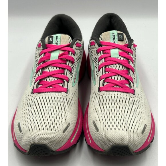Brooks Ghost 14 Women's Oyster/Yucca/Pink Running Shoes Sneakers Size 9.5 3219 - Picture 14 of 16